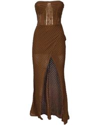 Charo Ruiz - Fae Mesh Midi Dress - Lyst