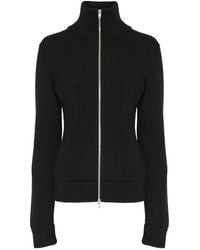 Maison Margiela - Ribbed Knit Sweater With High Collar - Lyst