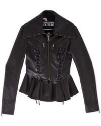 Versace Jeans Couture - Leather Jacket - Lyst