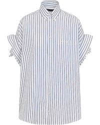 Balenciaga - Tucked Sleeve Shirt - Lyst