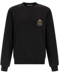 Dolce & Gabbana - Heraldic Patch Sweatshirt - Lyst