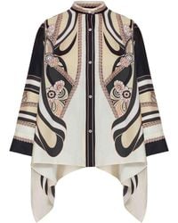La DoubleJ - Silk Scarf Shirt - Lyst