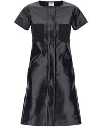 Courreges - 2-Pocket Vinyl Cotton Dress - Lyst