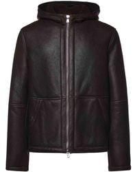 Dondup - Leather Hooded Jacket - Lyst