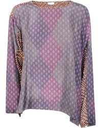 Dries Van Noten - Caias 2127 Print Silk Habotai Shrt - Lyst
