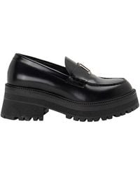 John Richmond - Maxi Metallic Logo Loafer - Lyst