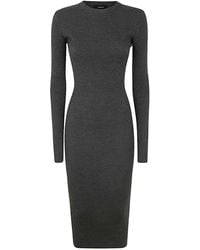 Wardrobe NYC - Ribbed Long Sleeve Dress - Lyst