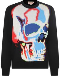 Alexander McQueen - Skull Graffiti Sweatshirt - Lyst