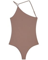 Coperni - One Shoulder Asymmetric Swimsuit - Lyst