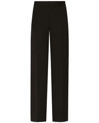 Dolce & Gabbana - Pressed-crease Tailored-cut Trousers - Lyst