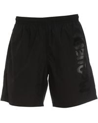 McQueen - Graffiti Logo Swim Shorts - Lyst