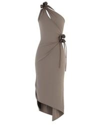 Coperni - Short Asymmetrical Flower Dress - Lyst
