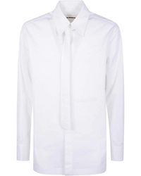 Jil Sander - Shirt With Tie - Lyst