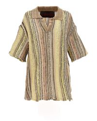 VITELLI - Jacquard Knit Polo Shirt - Lyst