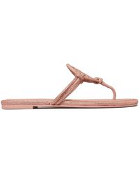 Tory Burch - Miller Leather Thong Sandals - Lyst