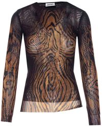 Jean Paul Gaultier - And Mesh Long Slevees - Lyst