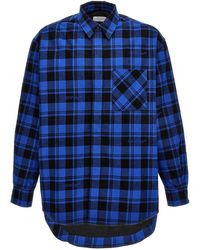 Off-White c/o Virgil Abloh - Checked Flannel Shirt - Lyst
