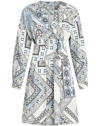 Etro - Patterned Dress With Belt - Lyst