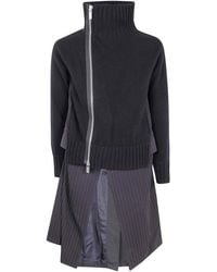 Sacai - Knit Coat Dress - Lyst