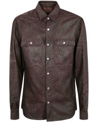 Rick Owens - Outeshirt Leather Jacket - Lyst