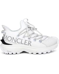 Moncler - White Polyamide Trail Grip Sneakers - Lyst