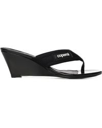 Coperni - Wedge Flip-Flop Sandals With Logo - Lyst