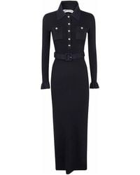 Self-Portrait - Ribbed Knit Maxi Dress - Lyst