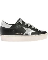 Golden Goose - Hi Star Sneakers In With Laminated Logo - Lyst