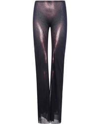 Jean Paul Gaultier - Mesh Straight Trouser Printed Body Dust - Lyst