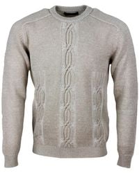 Kiton - Cable Knit Cashmere Sweater - Lyst