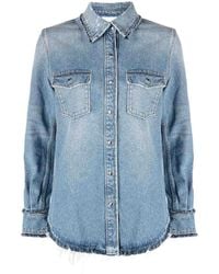 Chloé - Denim Cotton Shirt - Lyst