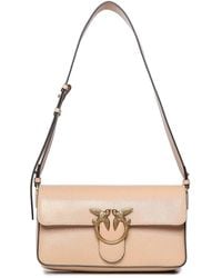 Pinko - Love Bag One Slouchy Medium Leather Bag - Lyst