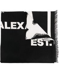 Alexander McQueen - Graffiti Logo Oversized Scarf - Lyst