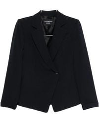 Emporio Armani - Double-Breasted Blazer Jacket - Lyst