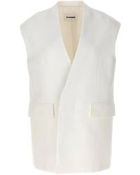 Jil Sander - Oversize Tailored Vest - Lyst