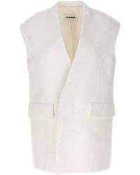 Jil Sander - Oversize Tailored Vest - Lyst