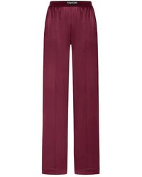 Tom Ford - Stretch Silk Satin Pants - Lyst