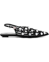 The Attico - Suede W Workmanship Grid Ballerina - Lyst