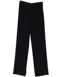 Emporio Armani - Cady Straight-Leg Trousers - Lyst