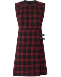 Pinko - Short Checked Dress - Lyst