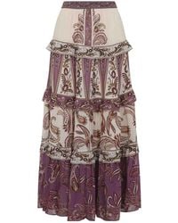 FARM Rio - Delicate Ainika Long Skirt - Lyst