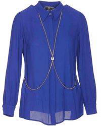 Elisabetta Franchi - Shirt With Chain Detail - Lyst