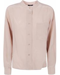 Seventy - Mixed Silk Sand Wash Shirt - Lyst