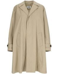 MM6 by Maison Margiela - Single-Breasted Coat - Lyst