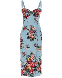 Dolce & Gabbana - Mazzo Di Fiori' Print Dress - Lyst