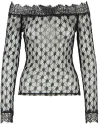 Isabel Marant - Lace-Detailed Long-Sleeved Top - Lyst