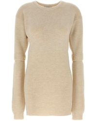 Lemaire - Knitted Dress With Removable Sleeves - Lyst