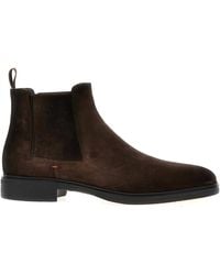 Santoni - Suede Ankle Boots - Lyst