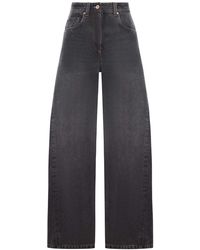 Brunello Cucinelli - Wide Leg Denim Jeans - Lyst