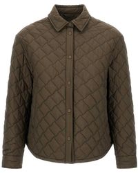 Herno - Quilted Ecoage Waterproof Shacket - Lyst